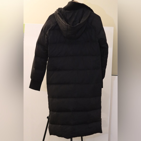 BGBGeneration Black Hooded Puffer Coat with Down Size S - Picture 4 of 9
